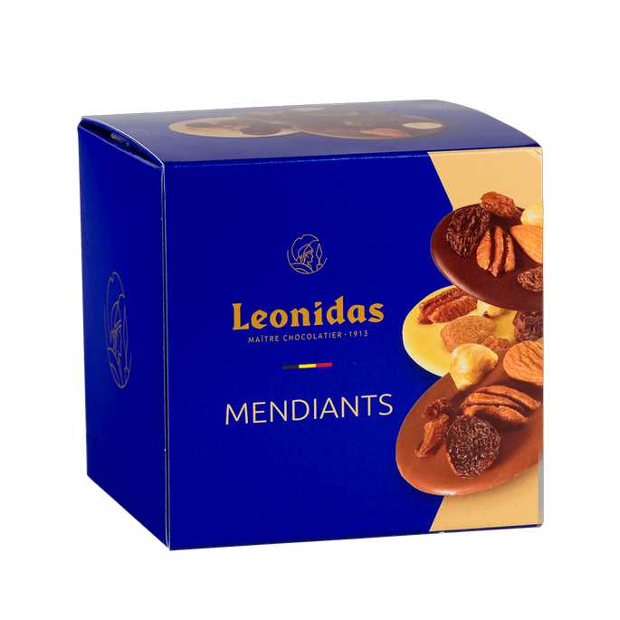 Leonidas Cube Leonidas Chocolate Assorted Mendiants, Milk, Dark & Whit