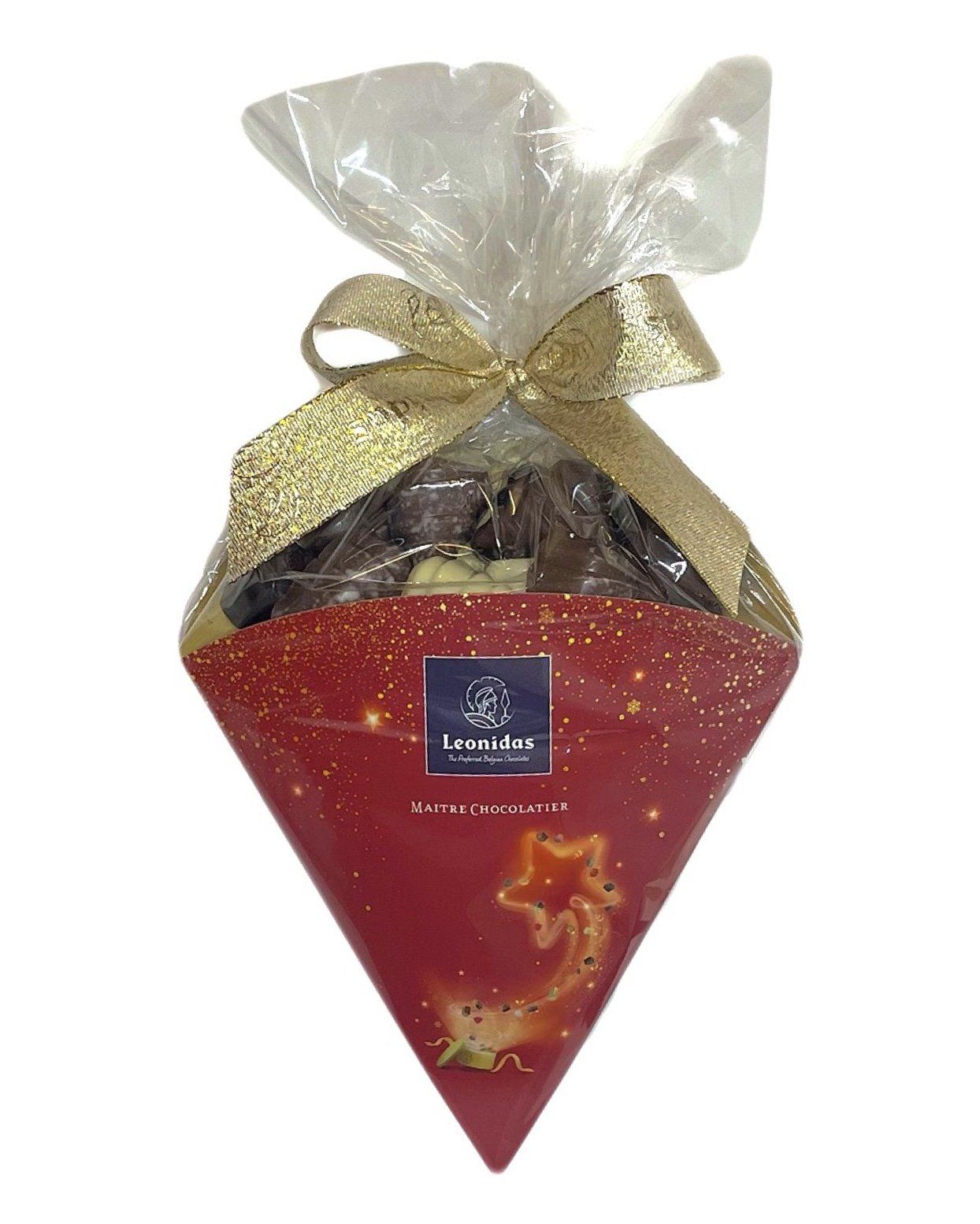 Leonidas Christmas Tree Pralines Chocolate Assortment Cone Leonidas