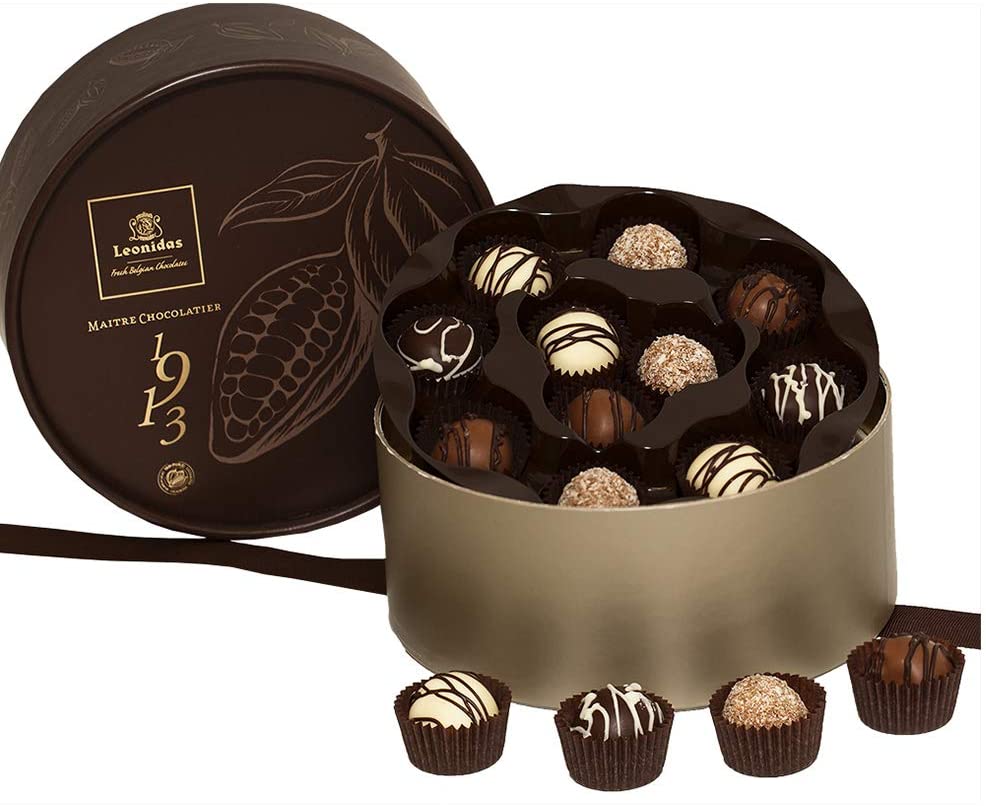 Belgian dark chocolate sale truffles