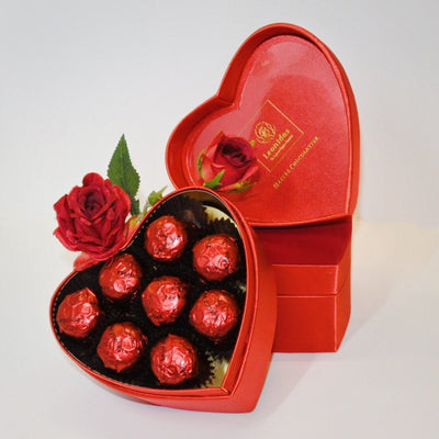Leonidas Luxury Red Velvet Heart Cherry Liquor Cream Gift Box freeshipping - Leonidas Kensington