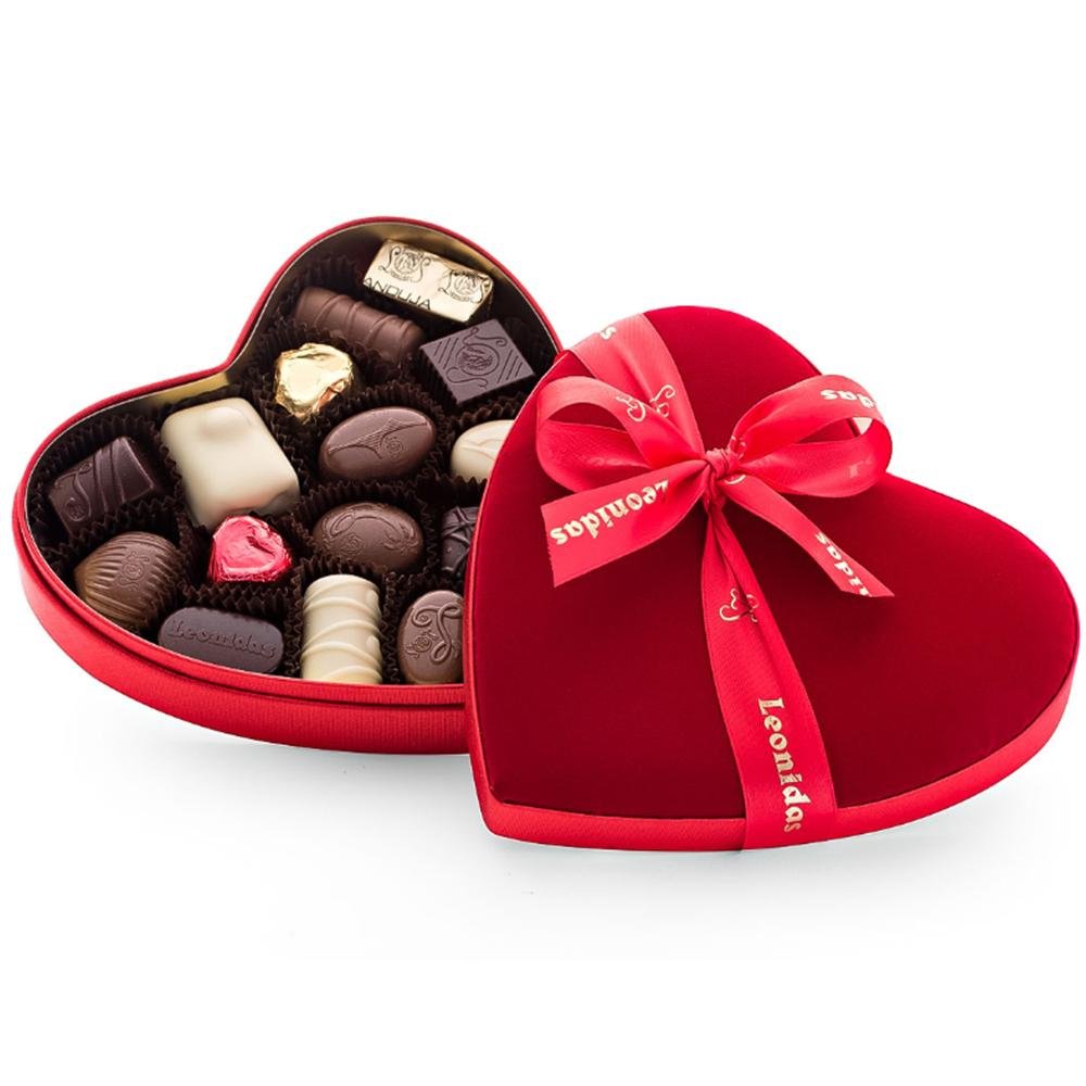 Leonidas Luxury Red Velvet Heart-shaped Assorted Chocolate Gift Box –  Leonidas Kensington