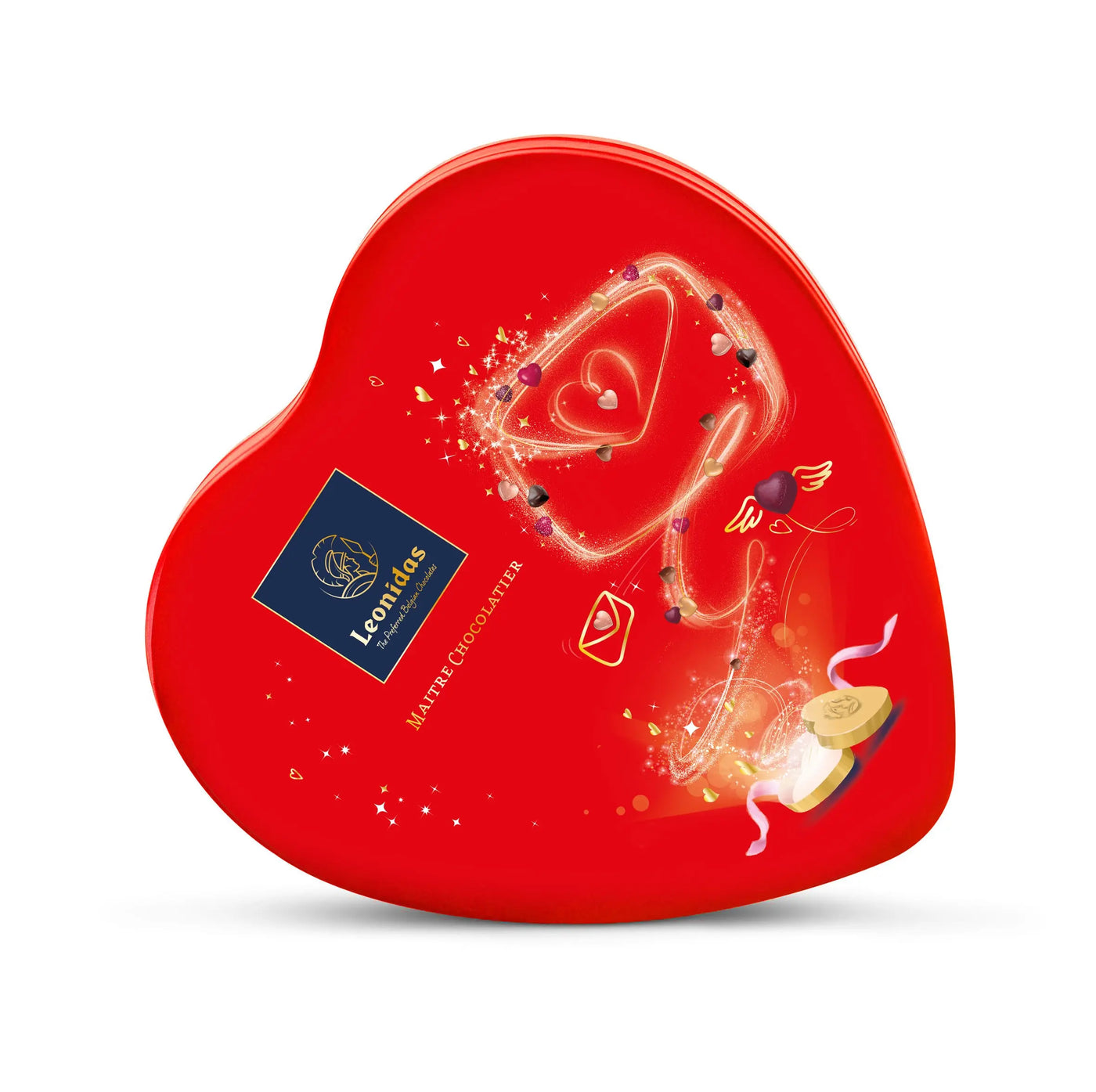 Leonidas Valentine Red Heart Shaped Box, 9pc Leonidas Kensington