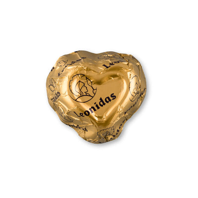 Leonidas Valentine's Round Clear Plastic With Assorted Milk Chocolate Hearts, 15 Pc Leonidas Kensington