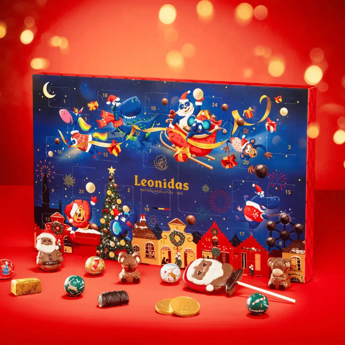 Leonidas Children’s Christmas Advent Calendar – 24 Festive Belgian Chocolates Leonidas Kensington