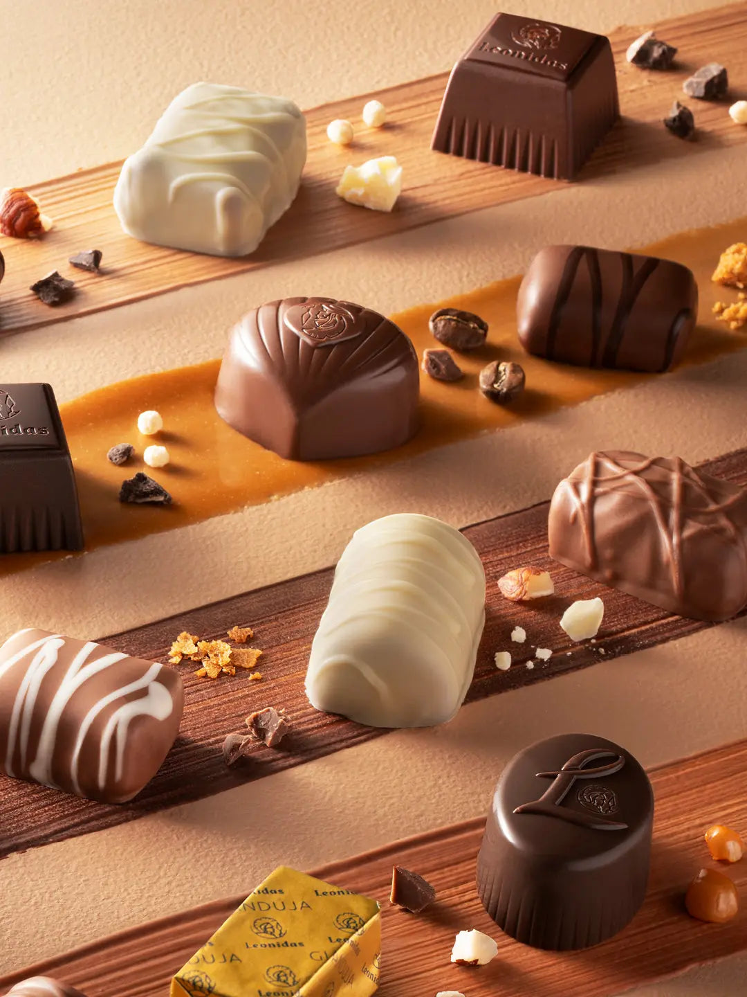 Leonidas Assorted Praline Only, Milk, Dark and White. freeshipping