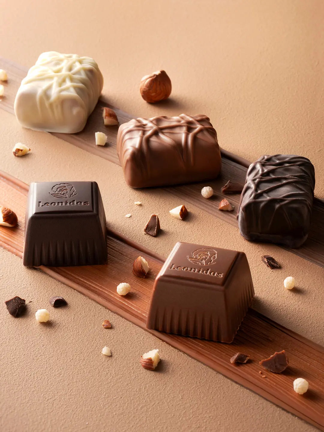 Leonidas Assorted Praline Only, Milk, Dark and White. freeshipping