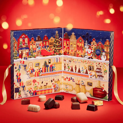 Leonidas Christmas Advent Calendar Assorted Chocolates, 24 Pieces No Alcohol Leonidas Kensington