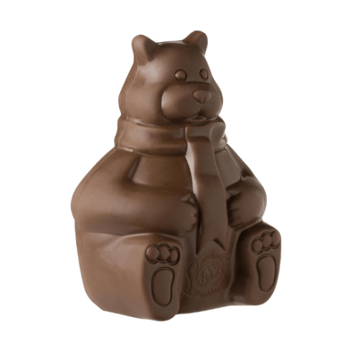 Leonidas Christmas Teddy Bear Milk & Dark Chocolate Figure, 60g Pick-Up Only Leonidas Kensington