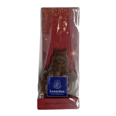 Leonidas Christmas Teddy Bear Milk & Dark Chocolate Figure, 60g Pick-Up Only Leonidas Kensington