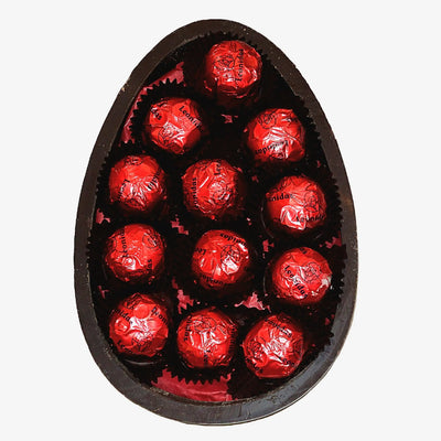 Leonidas Easter Half Dark Chocolate Egg Filled With Dark Cherry Liquor, 275g Approx Leonidas Kensington