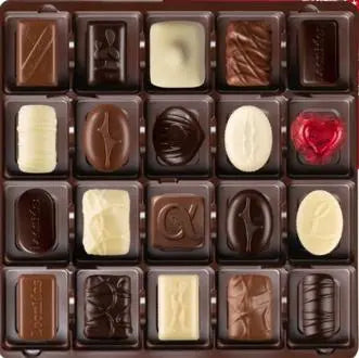 Leonidas Square Red Christmas Gift Box - 16 Xmas Assorted Pieces Leonidas Kensington
