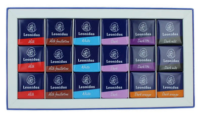 Leonidas Without Gluten Napolitains Gift Box, 54 Pc Leonidas Kensington