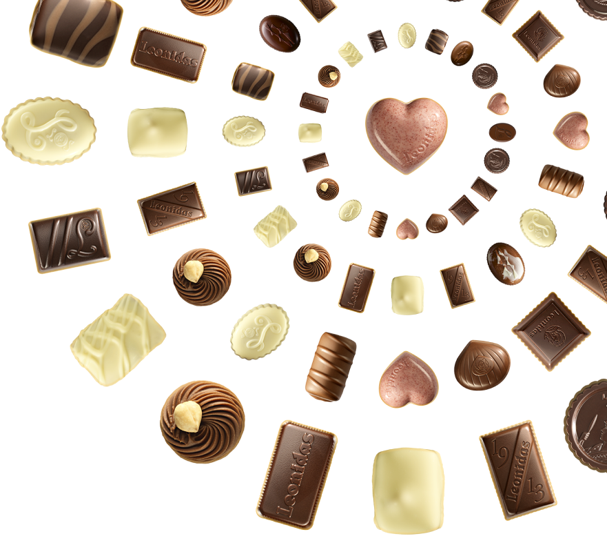 The original selection of leonidas chocolates