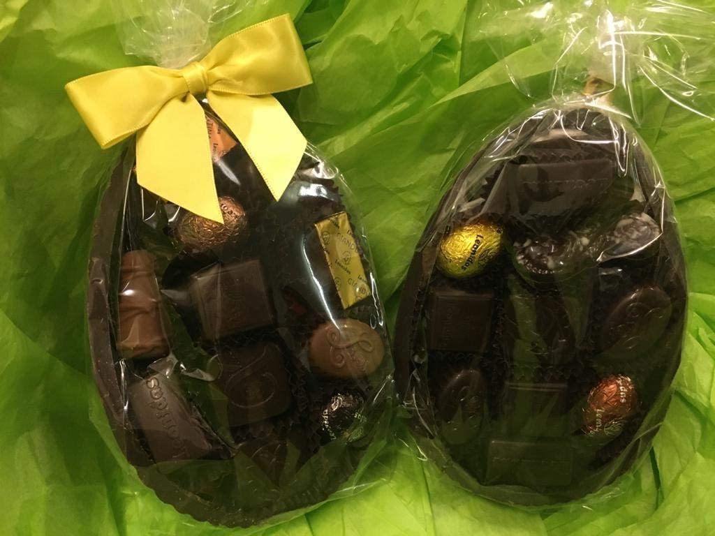 2 x Leonidas Easter Dark Chocolate Half Eggs Complete with Dark Assorted Chocolates 530g Novelty freeshipping - Leonidas Kensington