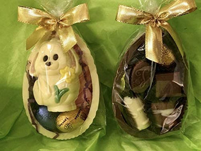 2 x Leonidas Easter Half Eggs in Milk & White Chocolate with Mini Egg Assortment Novelty 260g… freeshipping - Leonidas Kensington