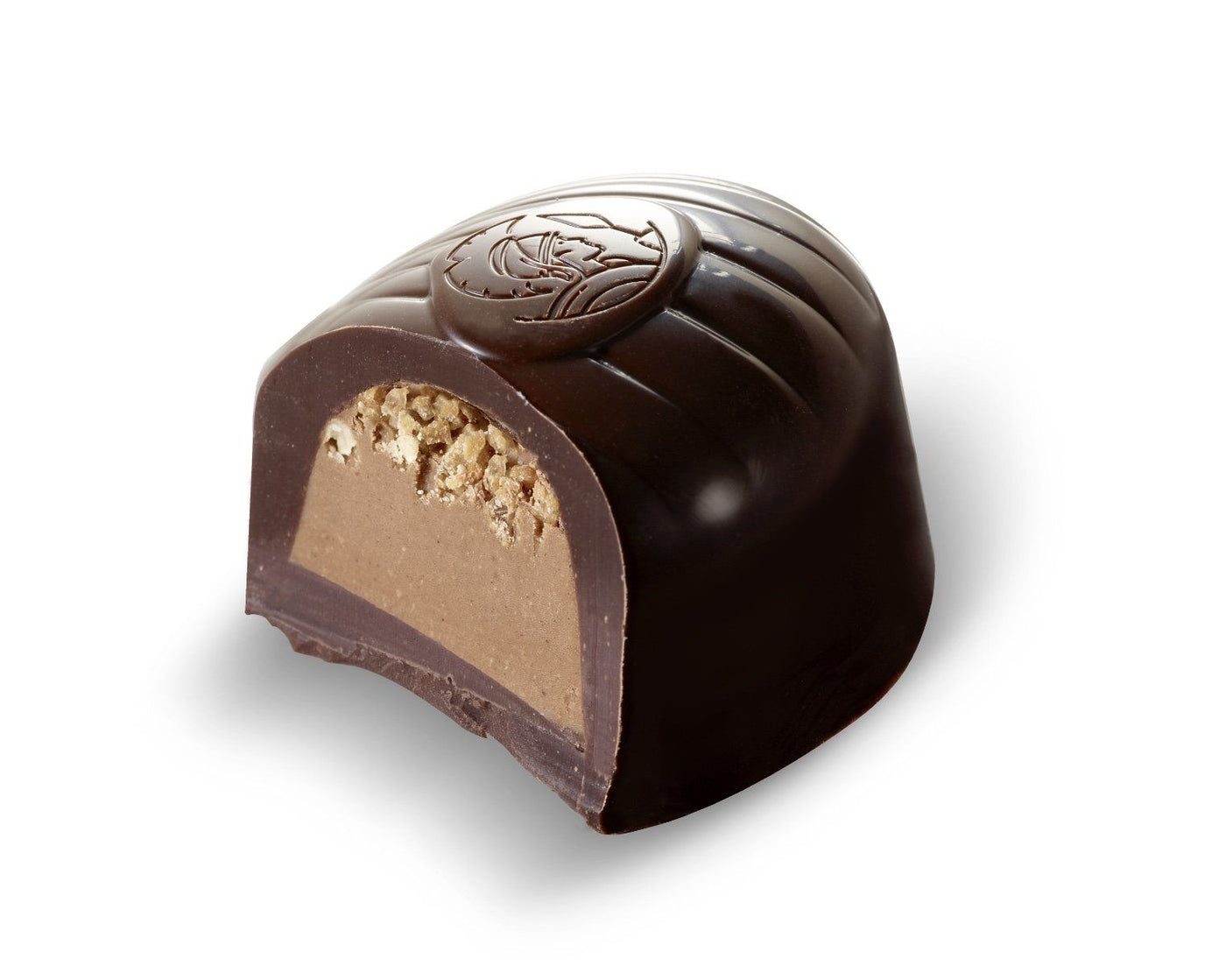 CLICK & COLLECT ONLY - Leonidas Christmas Dark Chocolate Log Filled with Dark Chocolate Assortment, 310g Approx Leonidas Kensington