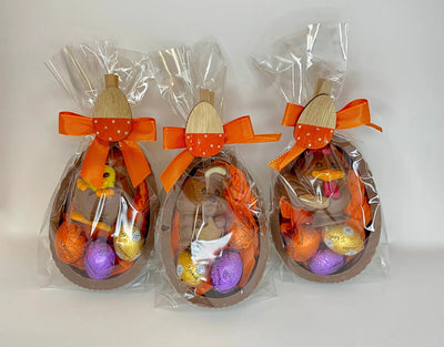 Copy of Leonidas Set of 3 Milk Chocolate Half Egg Shell Filled with Novelty And Mini Eggs, 360g Leonidas Kensington