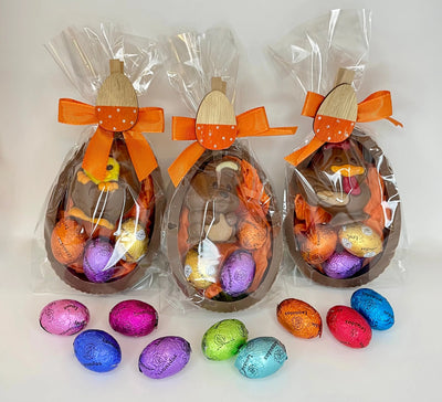 Copy of Leonidas Set of 3 Milk Chocolate Half Egg Shell Filled with Novelty And Mini Eggs, 360g Leonidas Kensington