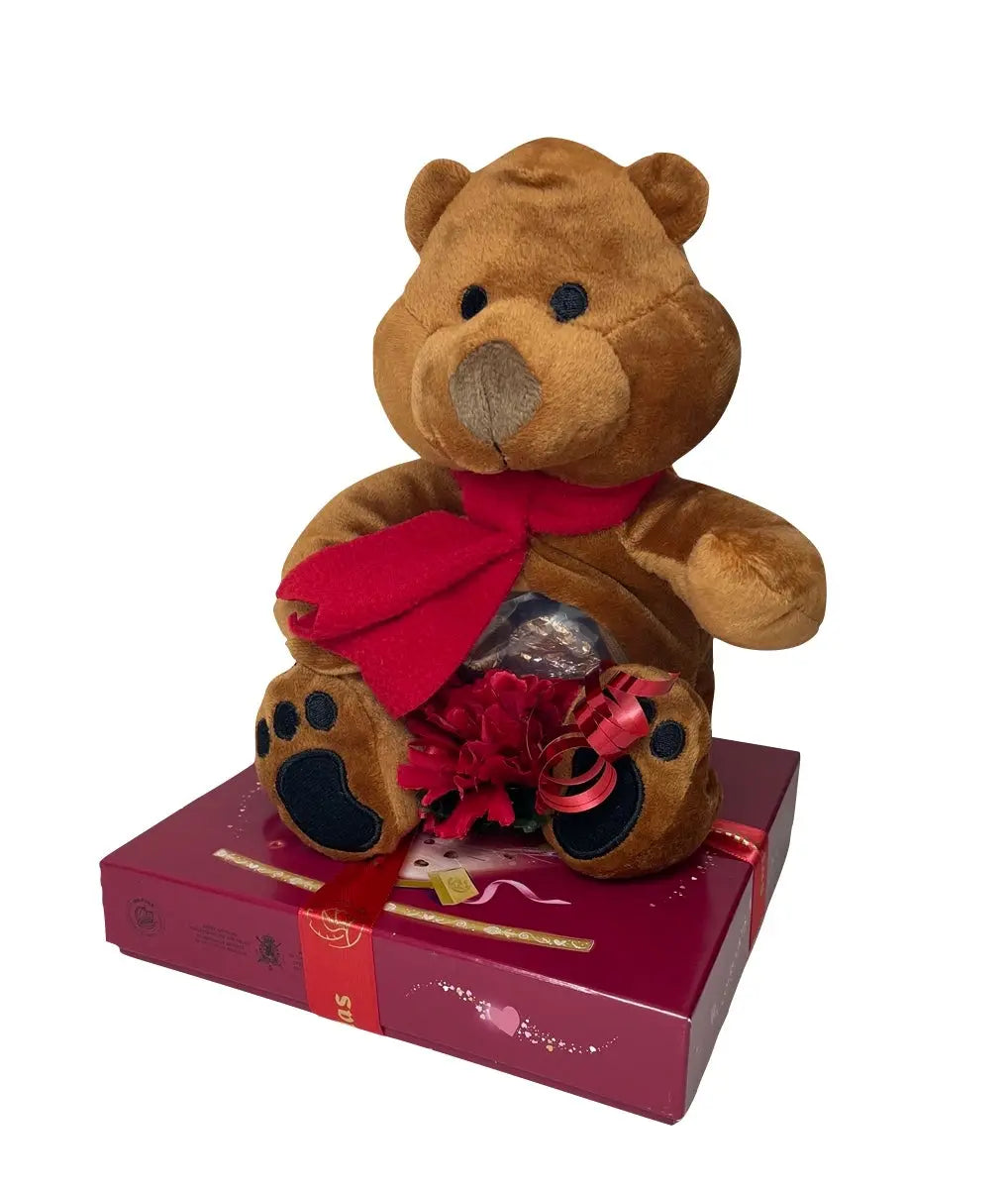 Copy of Leonidas Valentines 16pc Box with a Teddy Bear and a Rose Leonidas Kensington