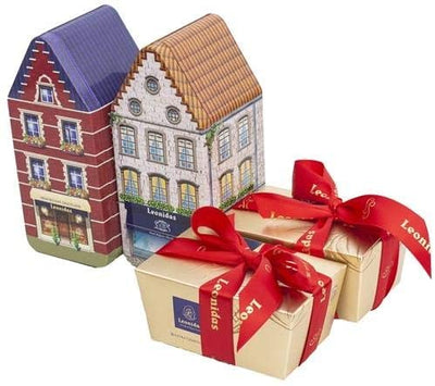 Leonidas Assorted Selection Traditional Tin House Chocolate Box, 250g. freeshipping - Leonidas Kensington