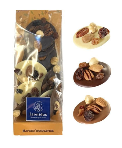 Leonidas Belgian Autumn Assorted Chocolate Mendiants 14 pc, 210g Approx freeshipping - Leonidas Kensington
