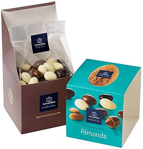 Leonidas Belgian Chocolate Assorted ,Milk, Dark & White Covered Almonds, in Gift Cube Box 200g freeshipping - Leonidas Kensington