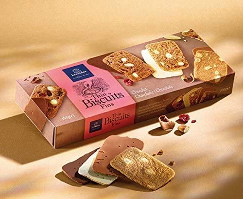 Leonidas Belgian Chocolate Luxury Biscuits Thin's, Assorted flavours Biscuit Gift, Set of 3 x 100g freeshipping - Leonidas Kensington
