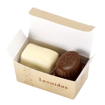 Leonidas Chocolate  2 Pieces Mini-Box Ballotin freeshipping - Leonidas Kensington