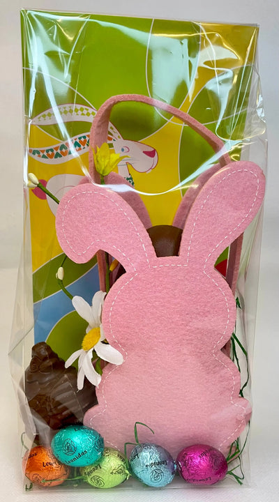 Leonidas Chocolate Pink Children Bunnys Easter Bag, 200g Approx Leonidas Kensington