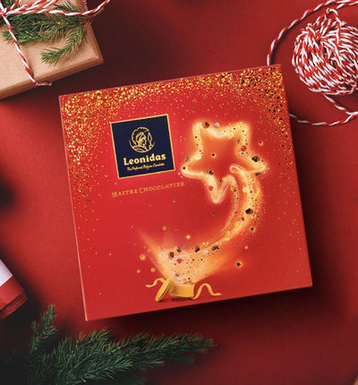 Leonidas Christmas Belgian Chocolate Gift Box, 16 Assorted Pralines, Truffles, Caramels & Ganache 240g Approx freeshipping - Leonidas Kensington