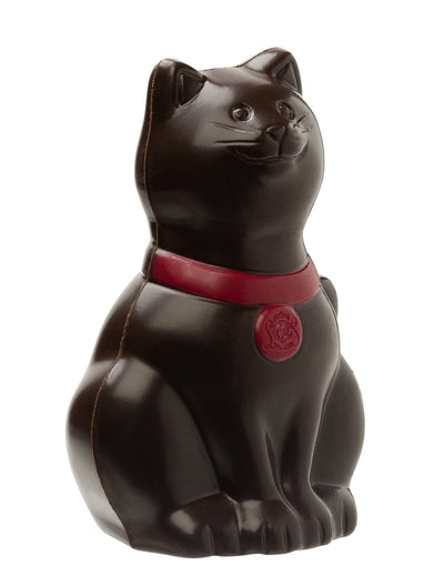 Leonidas Christmas Cat or Dog Dark Chocolate Hollow Figure with Novelty, 100g Approx Leonidas Kensington