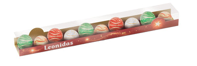 Leonidas Christmas Chocolate Balls, Assorted Belgian Praline Balls, Gift Cello Tube Leonidas Kensington