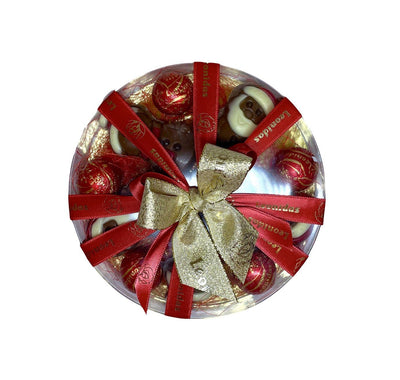 Leonidas Christmas Round Cello Assorted Chocolate Novelty, 250g Approx Leonidas Kensington