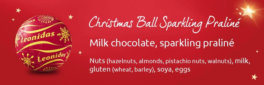 Leonidas Christmas Round Cello Assorted Chocolate Novelty, 250g Approx Leonidas Kensington