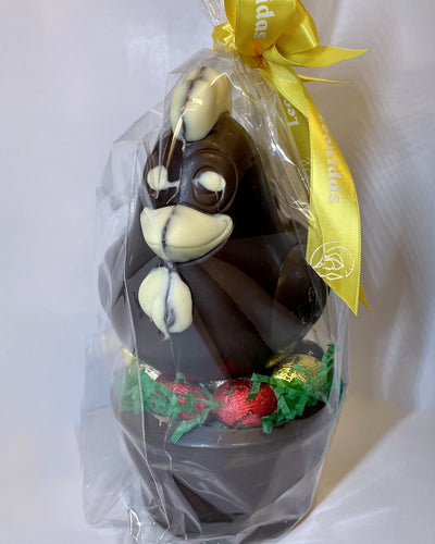 Leonidas Dark Chocolate Easter Hen On The Nest With Assorted Mini Eggs - CLICK AND COLLECT ONLY freeshipping - Leonidas Kensington