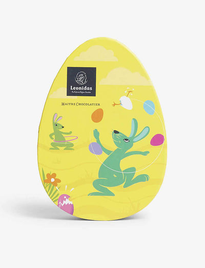 Leonidas Easter Bunny Yellow Oval Gift box, 30 pc Assorted freeshipping - Leonidas Kensington