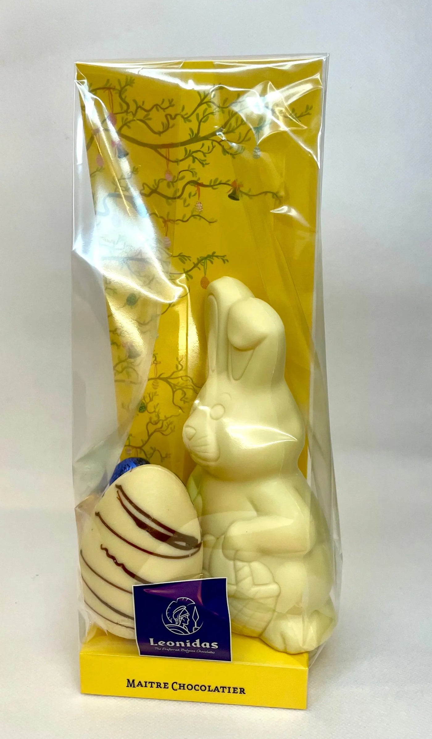 Leonidas Easter Chocolate Hollow Bunny With Hollow chocolate egg with assorted mini Eggs, 270g Approx Leonidas Kensington