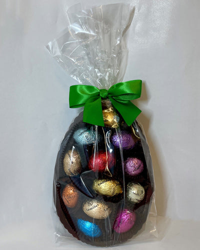 Leonidas Easter Dark Half Chocolate Egg With 12 Assorted Mini Eggs, 220g freeshipping - Leonidas Kensington