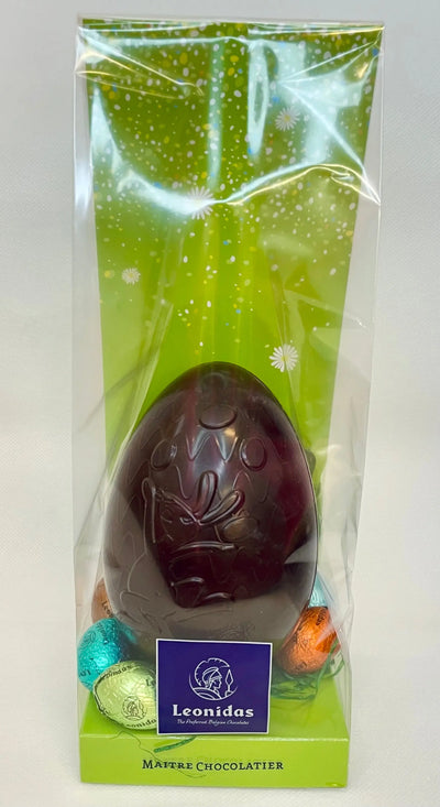 Leonidas Easter Hollow Dark Chocolate Egg with Assorted Mini Eggs, 180g Approx Leonidas Kensington