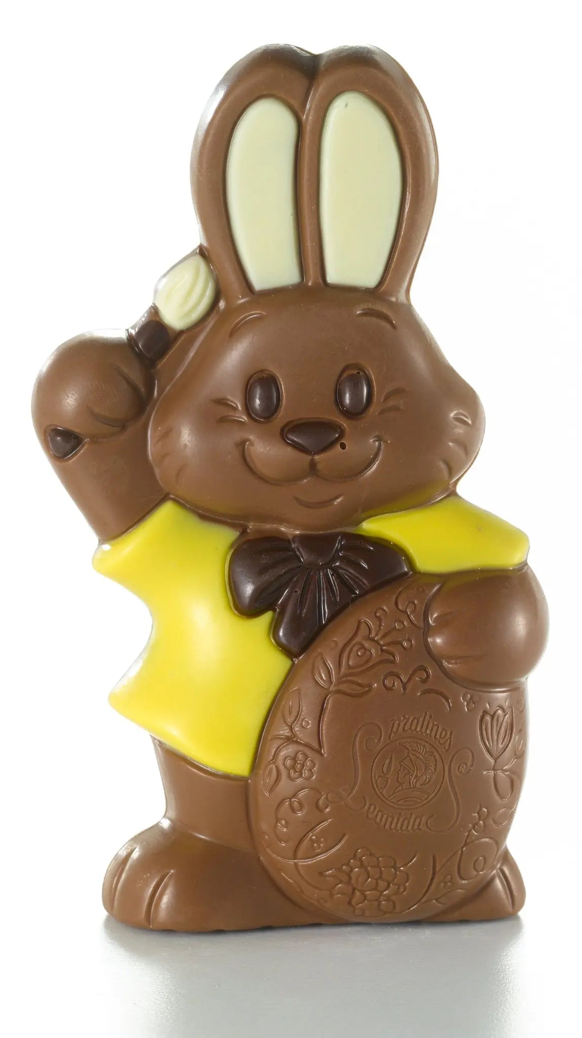 Leonidas Easter Milk Chocolate Half Shell With Bunny & Assorted Mini Eggs, 240g Leonidas Kensington