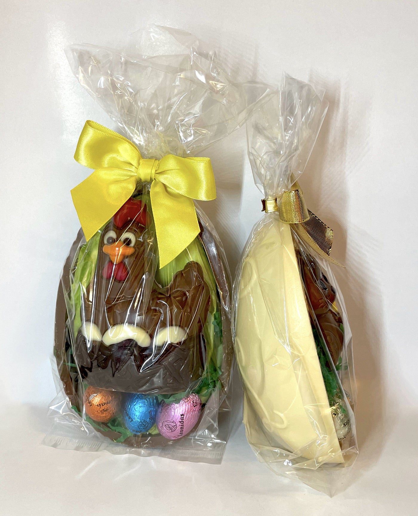 Leonidas Easter Set Of 2 Half Milk & White Chocolate Egg, 400g freeshipping - Leonidas Kensington