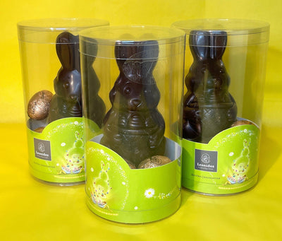 Leonidas Easter Set Of 3 Dark Chocolate Bunny With Assorted Mini Eggs, 115g freeshipping - Leonidas Kensington
