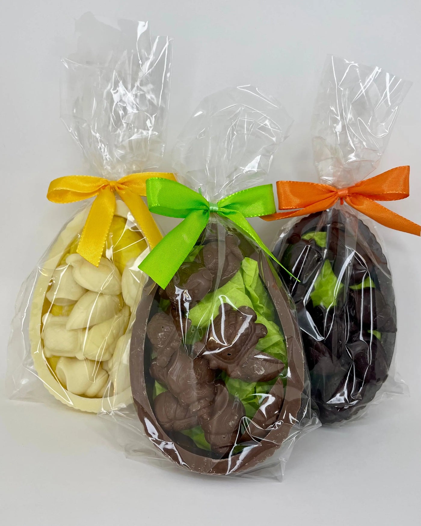 Leonidas Easter Set of 3 Chocolate Half Egg Shell Filled with Novelty, 300g Leonidas Kensington