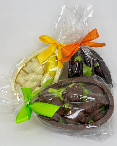 Leonidas Easter Set of 3 Chocolate Half Egg Shell Filled with Novelty, 300g Leonidas Kensington