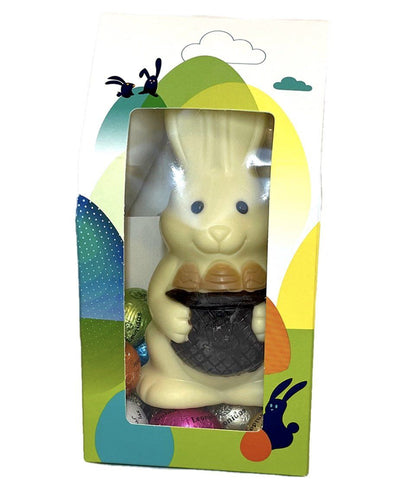 Leonidas Easter White Chocolate Hollow Bunny With Mini Eggs, 220g freeshipping - Leonidas Kensington