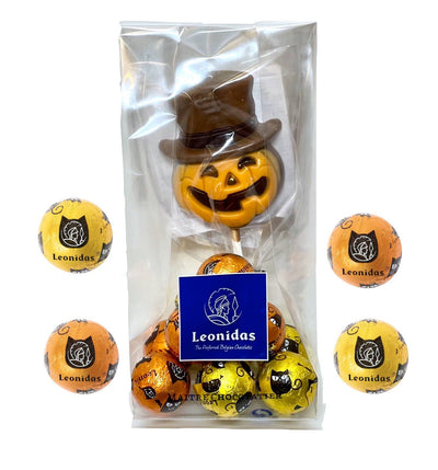 Leonidas Halloween Milk Chocolate Balls With A Lollipop, 150g Approx freeshipping - Leonidas Kensington