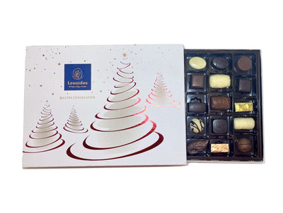 Leonidas Prestige Box in Christmas Colours with a Delicious Assortment of 30 Chocolates, 430g Leonidas Kensington