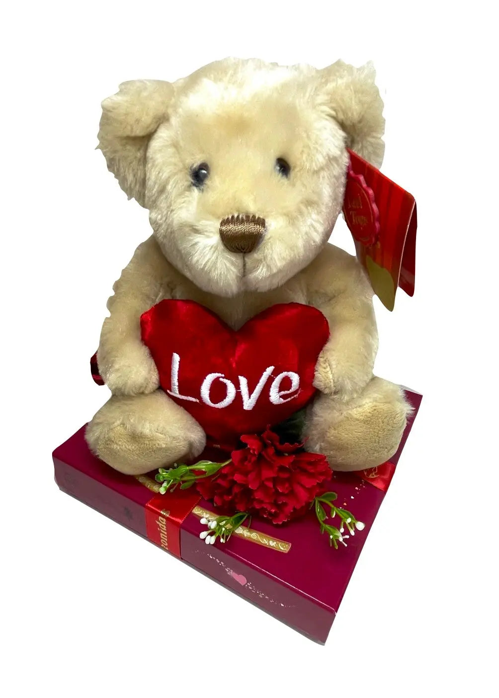 Leonidas Valentines 16pc Box with a Teddy Bear and a Rose Leonidas Kensington