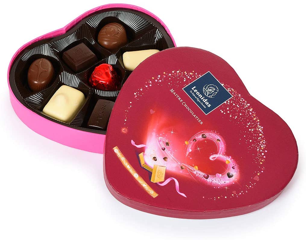 Leonidas Special Occasion Heart Shaped Belgian Chocolate Gift Box, 9 piece. freeshipping - Leonidas Kensington